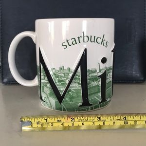 Starbucks big mug Milano in rare raised letters